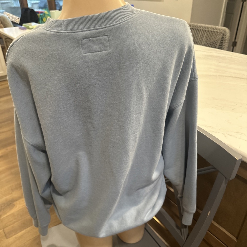 Kirsh Big Cherry Sweatshirt, Lt Blue, Women's Size 1 - Picture 3 of 9